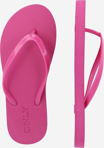 ONLY T-Bar Sandals 'LITZIA' in Pink