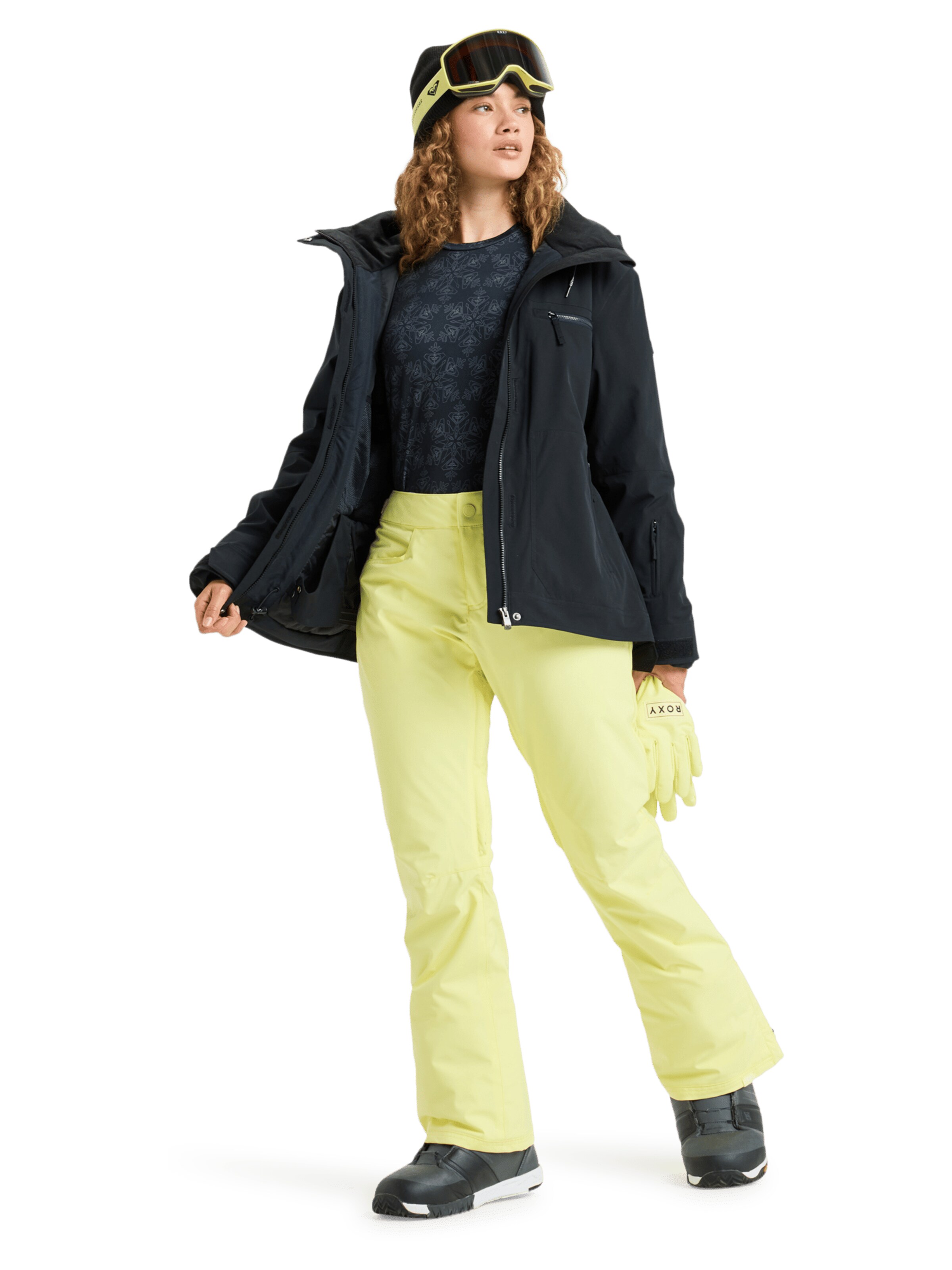 ROXY Regular Outdoorhose in Gelb