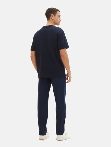 Effilé Pantalon chino TOM TAILOR en bleu