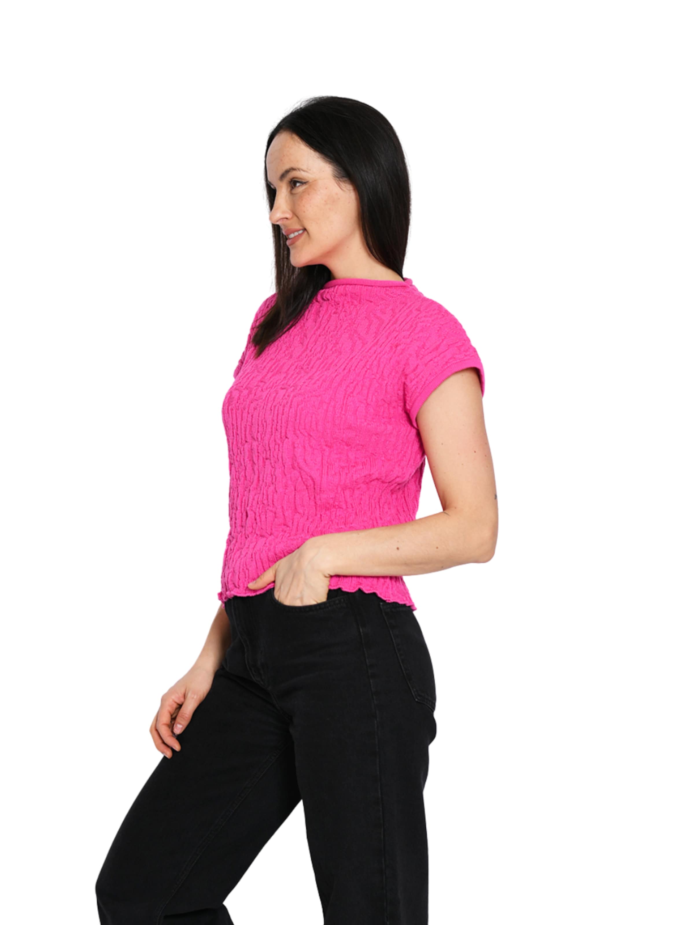 Süel knitwear Sticktop 'Wrinkled Texture'‌‌‌‌ in Pink