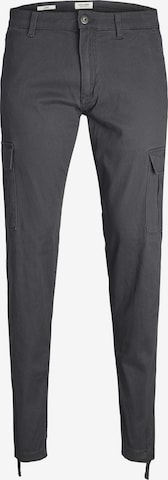 JACK & JONES Tapered Cargobroek 'Kane Benny' in Grijs: voorkant