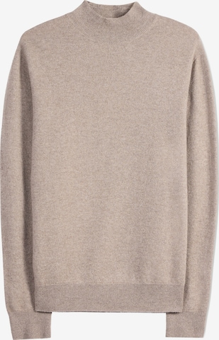GOBI Cashmere - Jersey 'Men's Timeless Mock Neck Cashmere Sweater' en gris: frente