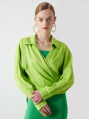 Ipekyol Blouse in Groen: voorkant