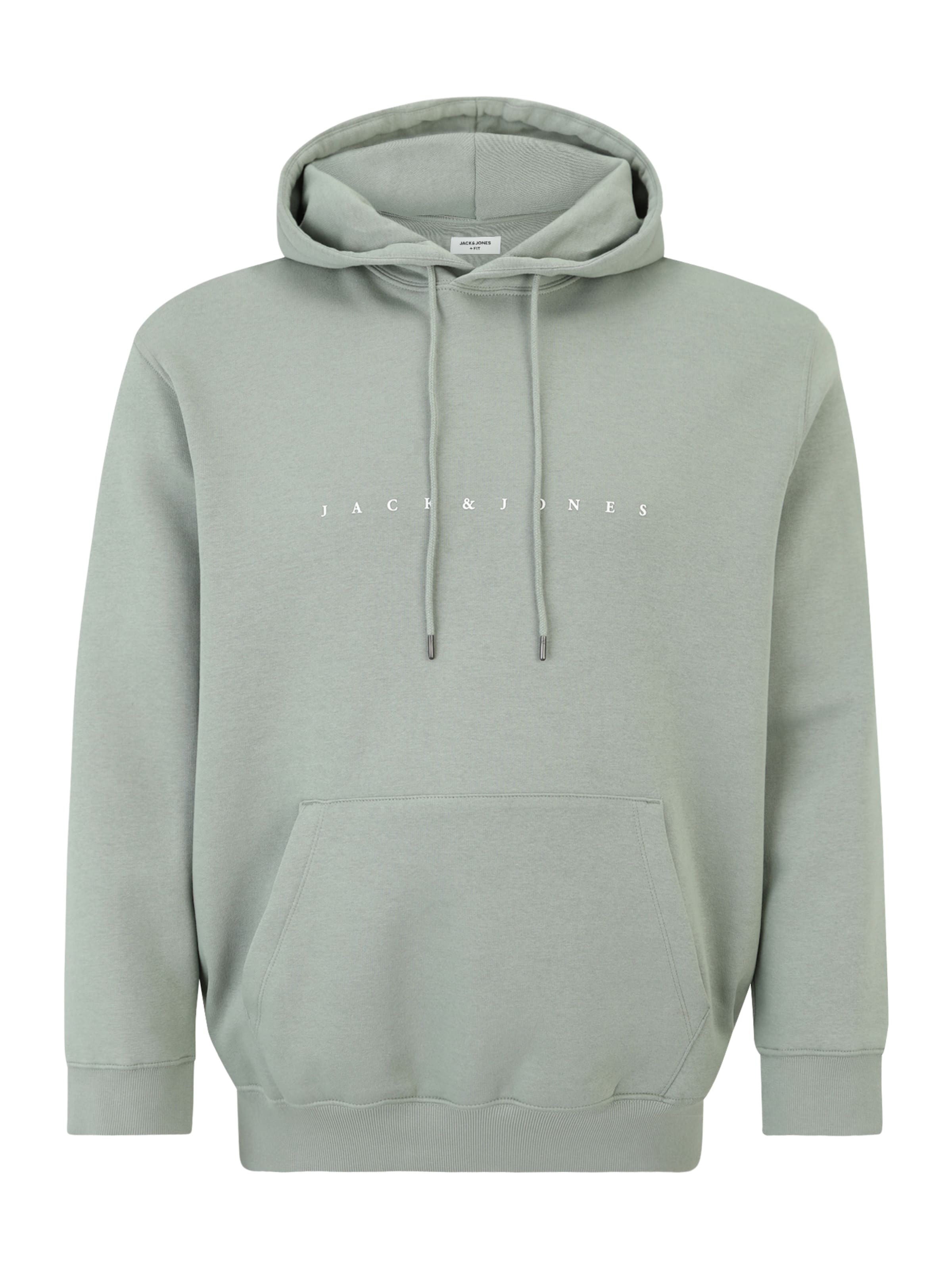 Jack & Jones Plus Sweatshirt 'JJEStar' in Green: front