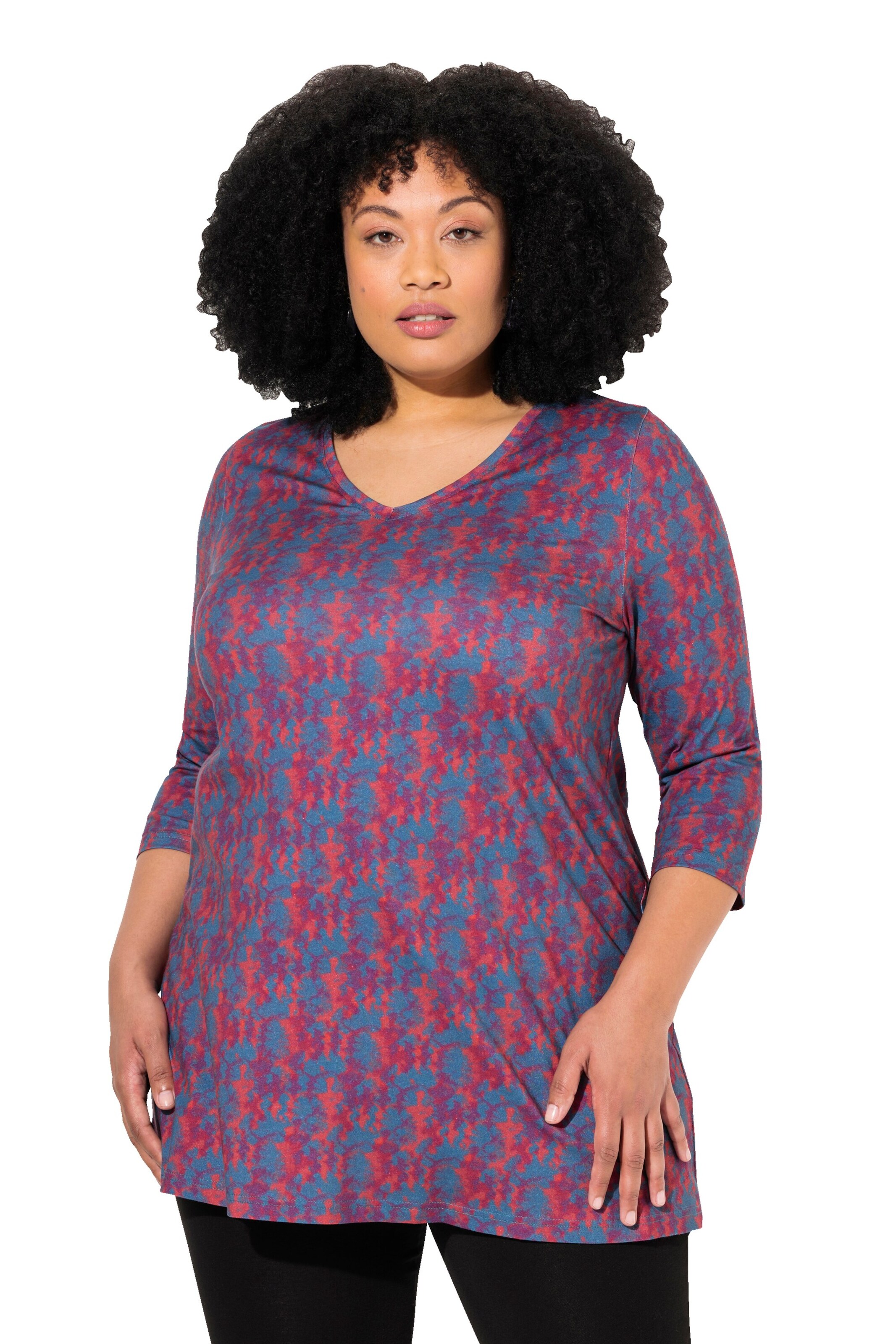 Ulla Popken Shirt in Gemengde kleuren: voorkant