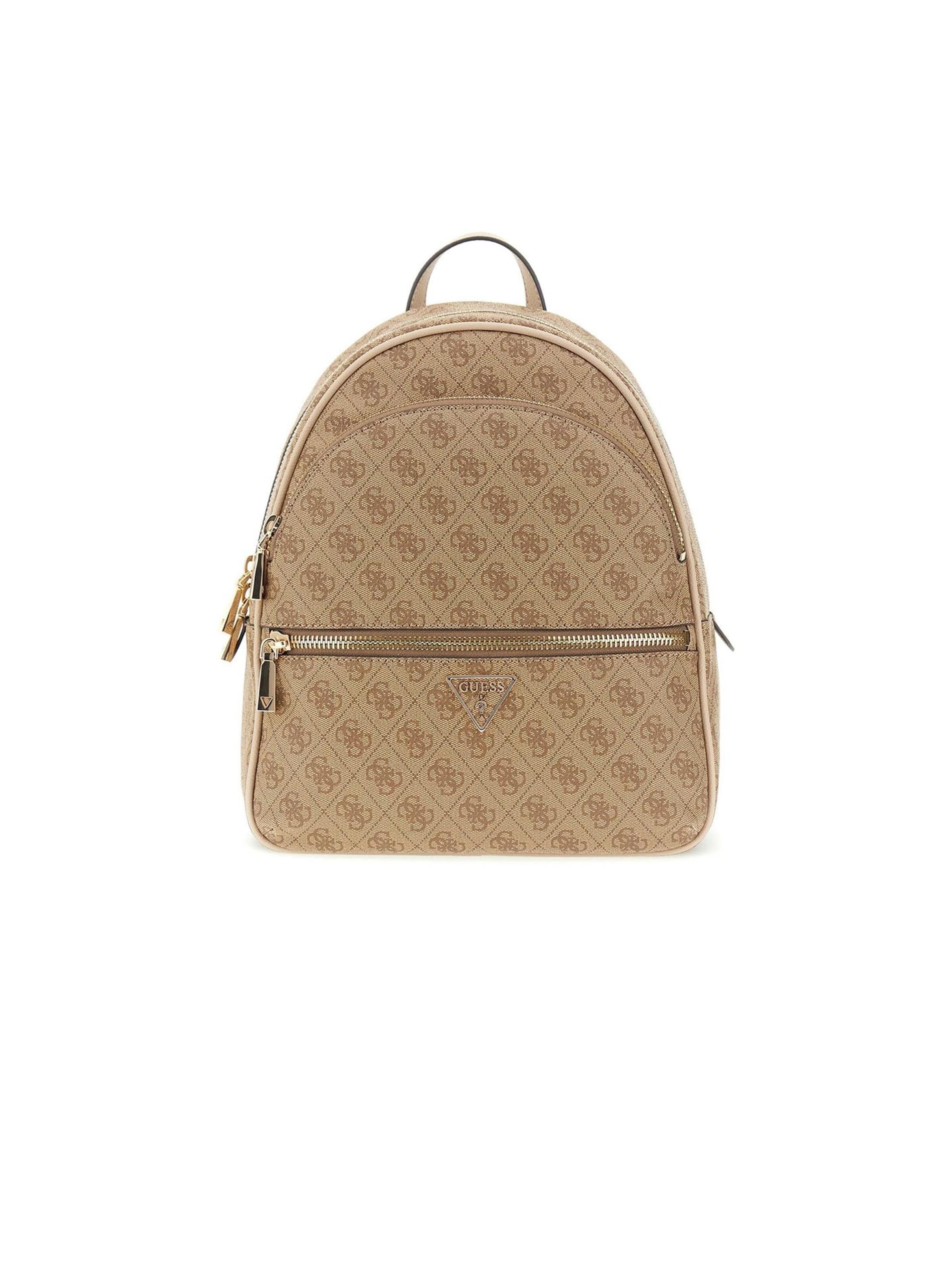 GUESS - Mochila 'Manhattan Ii Large Backpack' en marrón: frente
