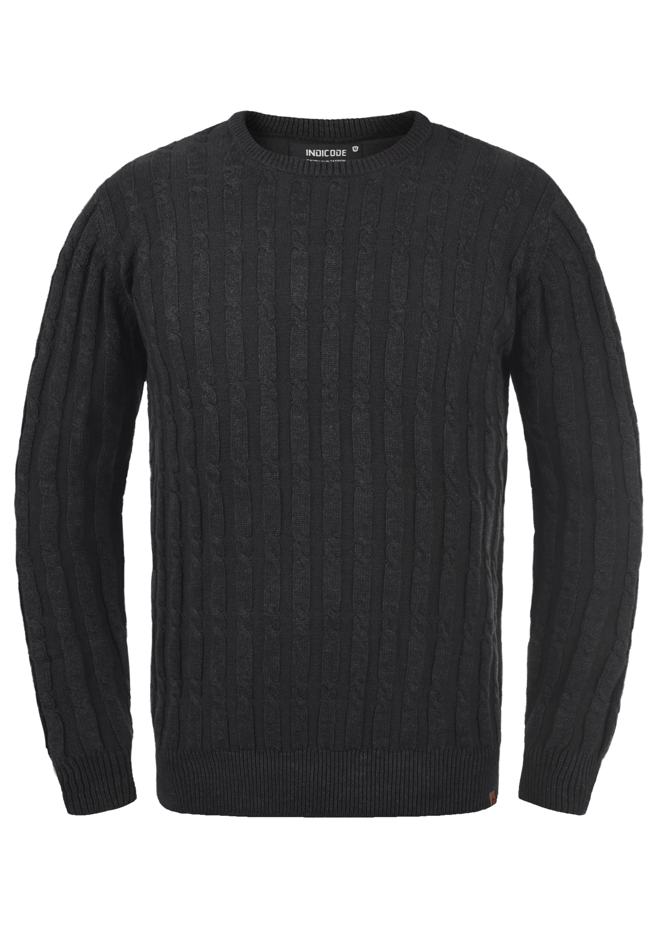 INDICODE JEANS Pullover 'Pauletta' in Schwarz: Vorderseite