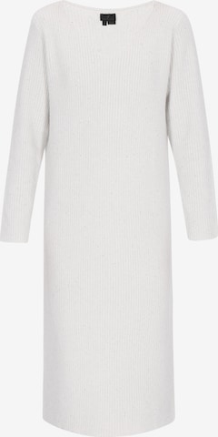 DreiMaster Klassik - Vestido de malha em branco: frente