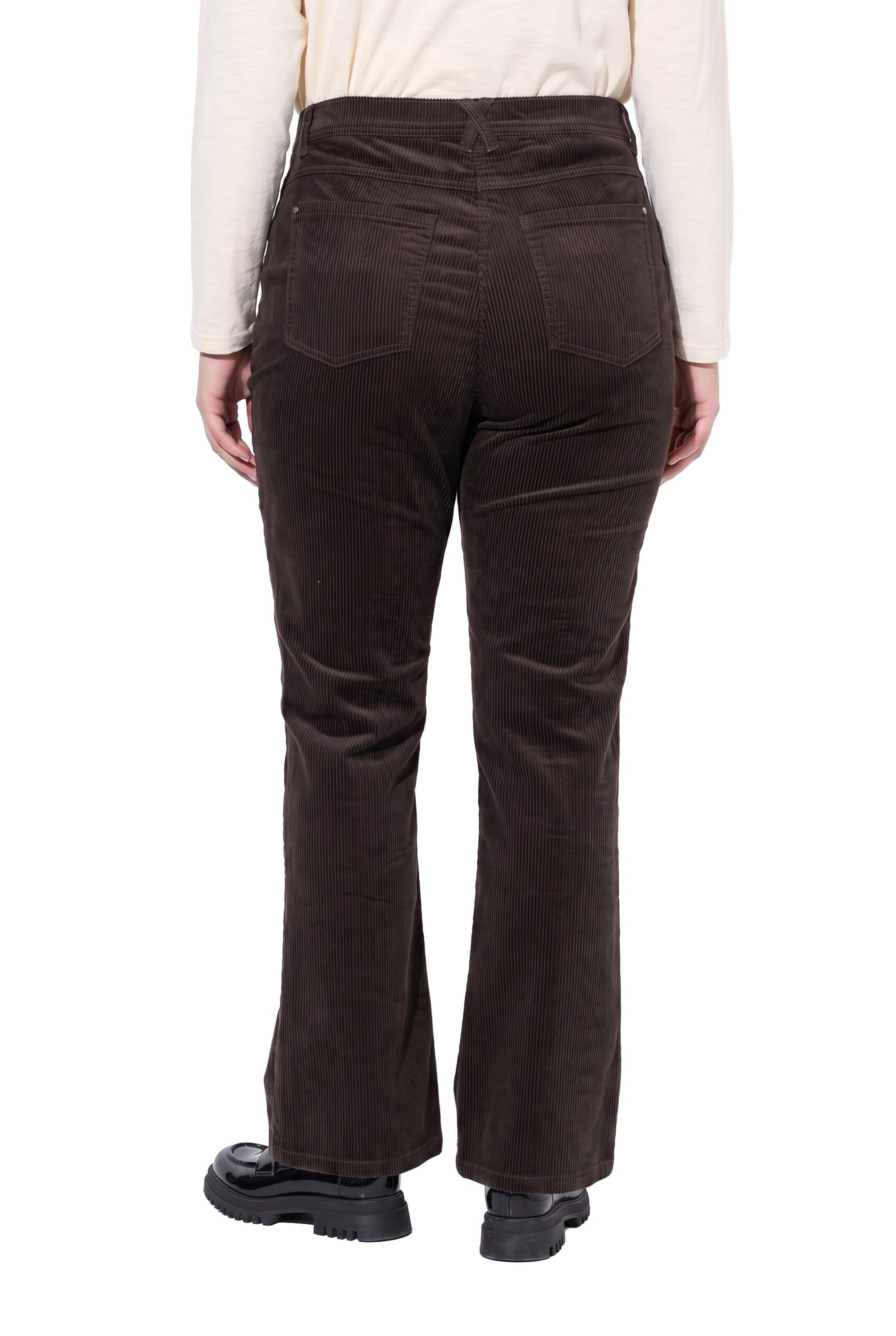 Ulla Popken Flared Jeans in Braun