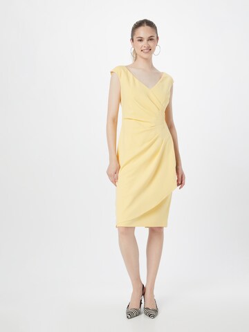 Robe Adrianna Papell en jaune : devant