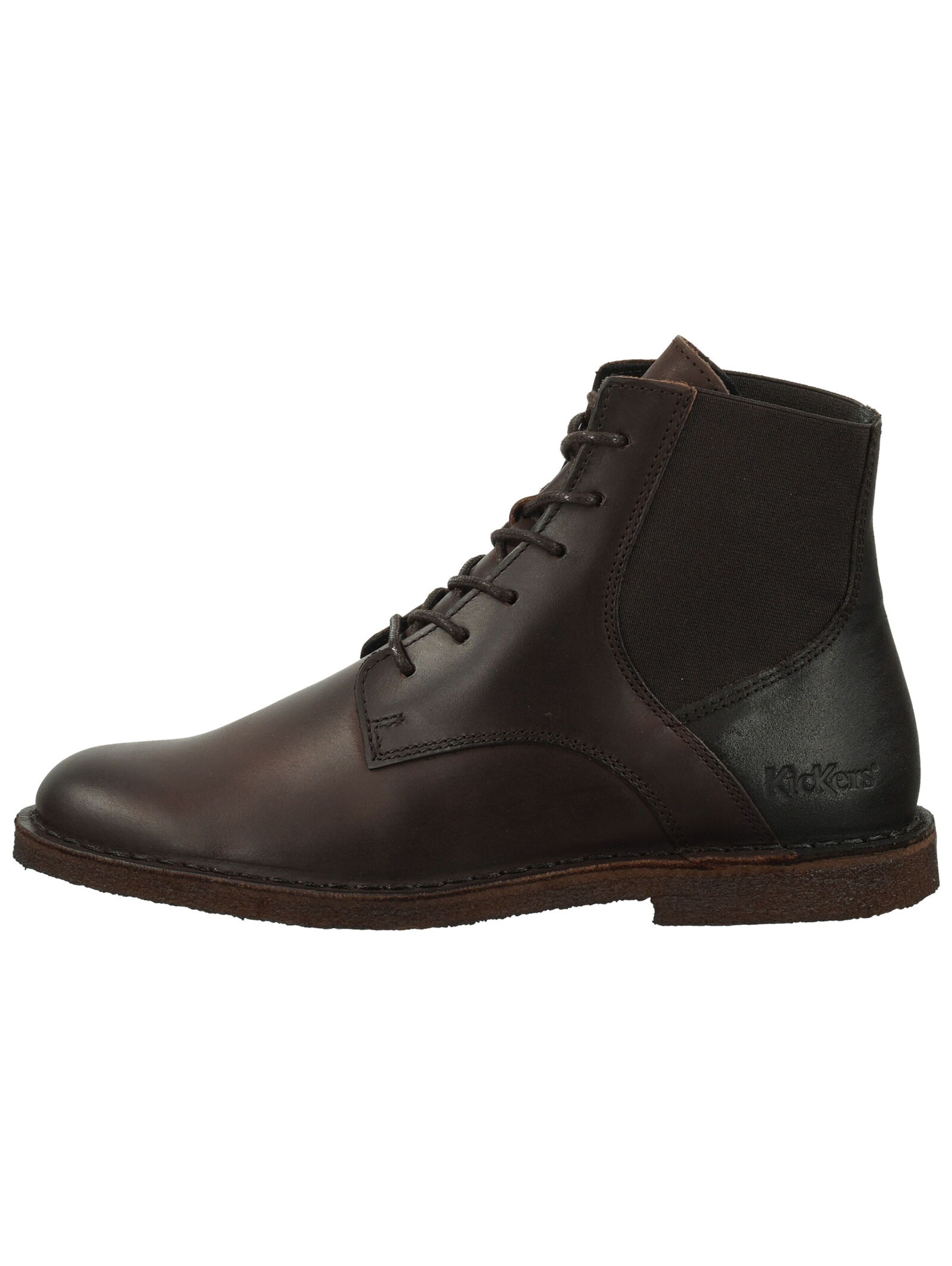 Bottines à lacets Kickers en marron