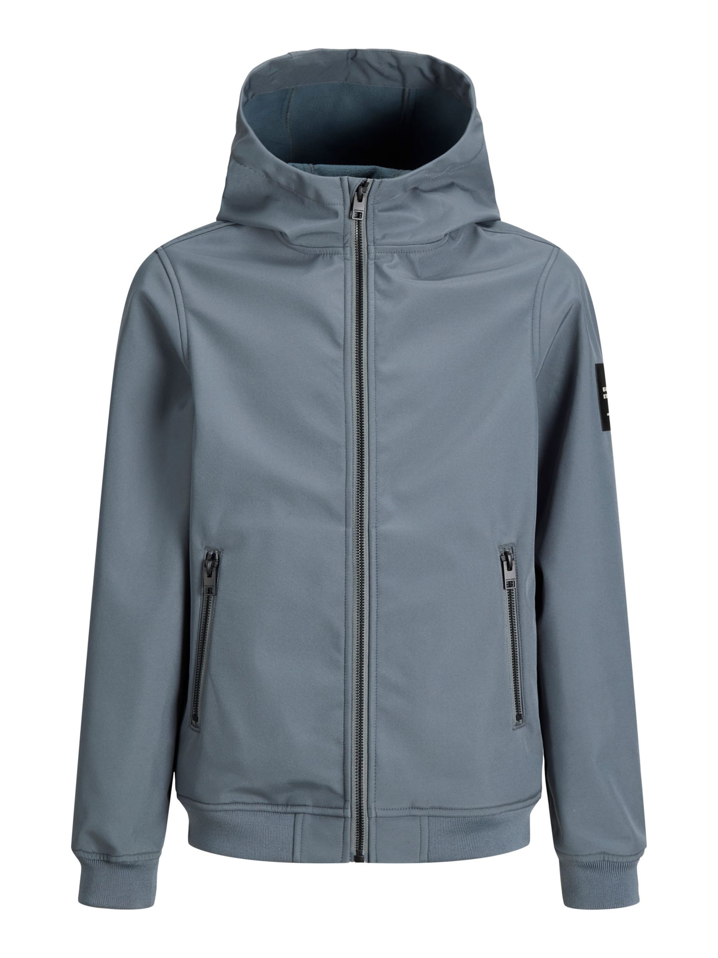 Jack & Jones Junior Weatherproof jacket in Grey: front