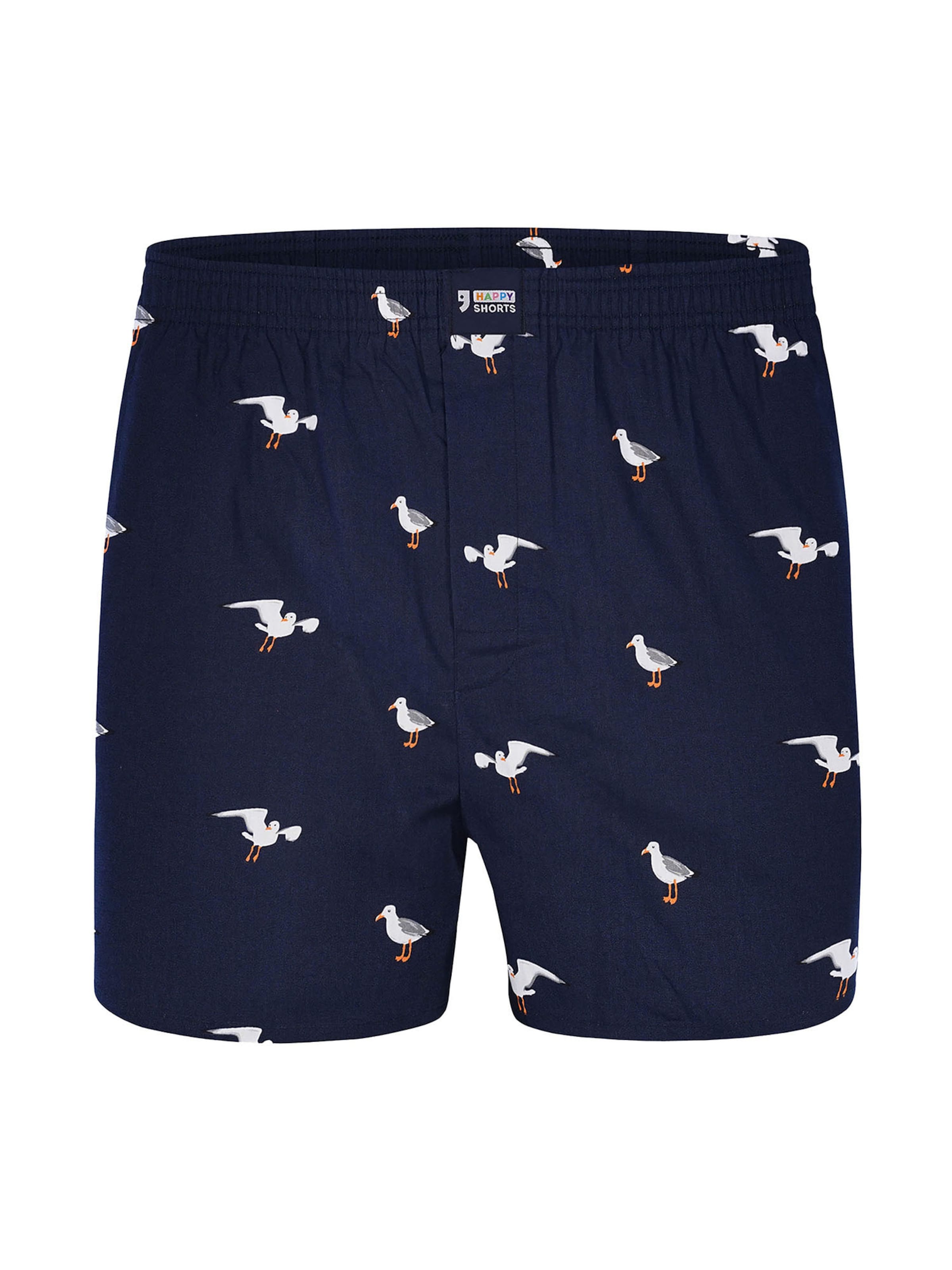 Boxers ' Motive ' Happy Shorts en bleu