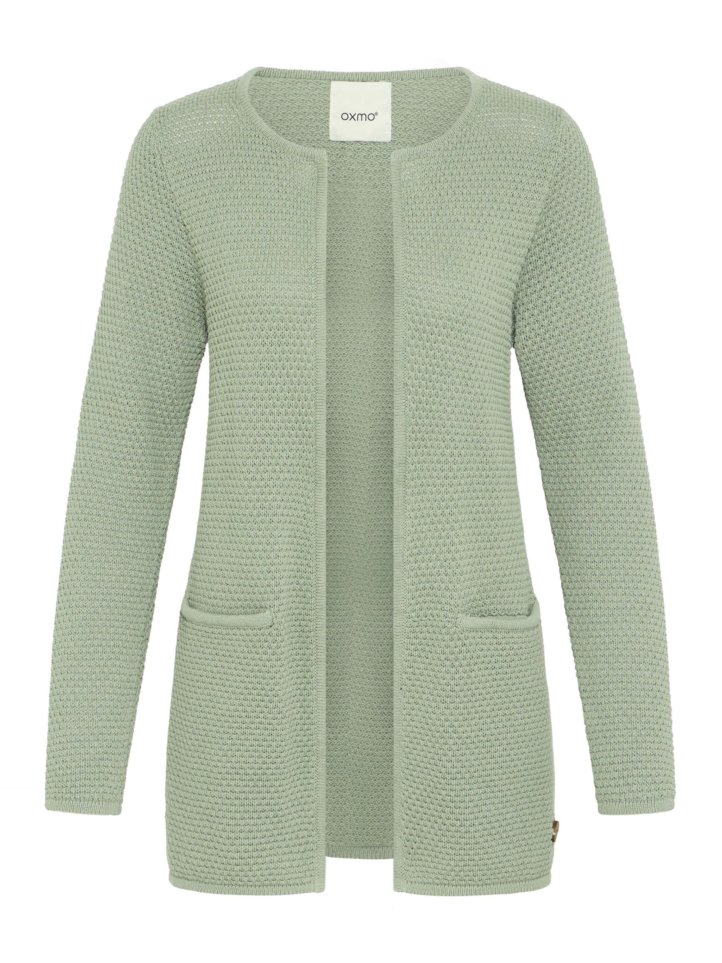 Oxmo - Casaco de malha 'Hilda' em verde: frente
