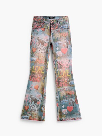 Desigual - Flared Calças de ganga em azul