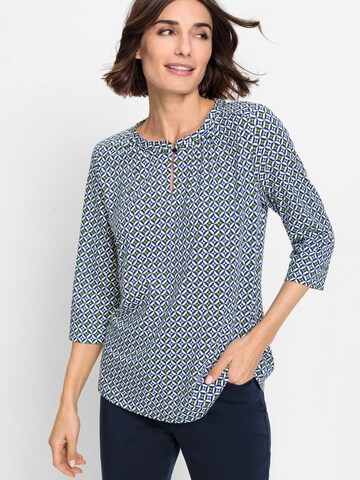 Olsen Shirt in Blauw: voorkant