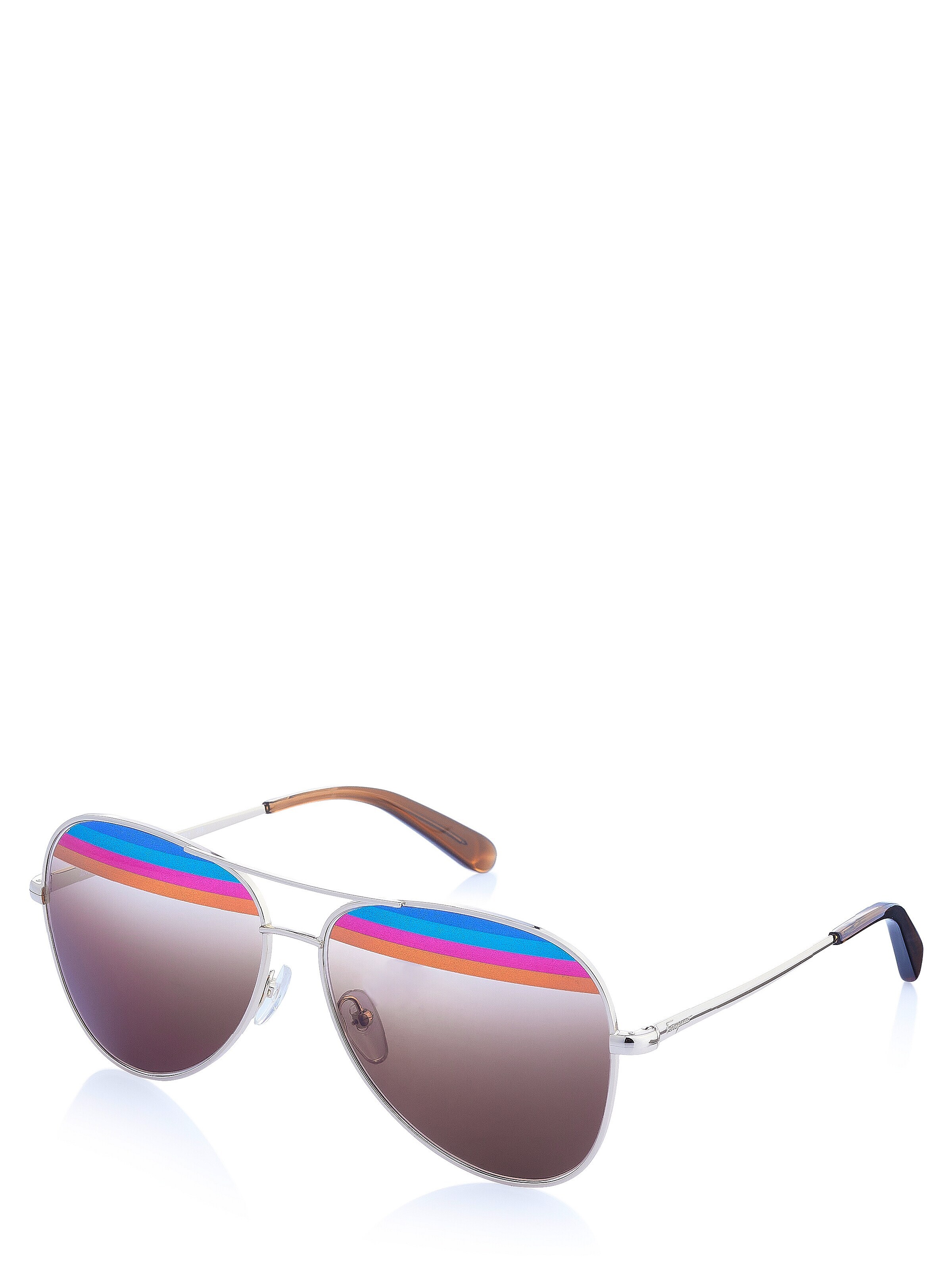 Lunettes de soleil 'Ferragamo Sonnenbrille' FERRAGAMO en or : devant