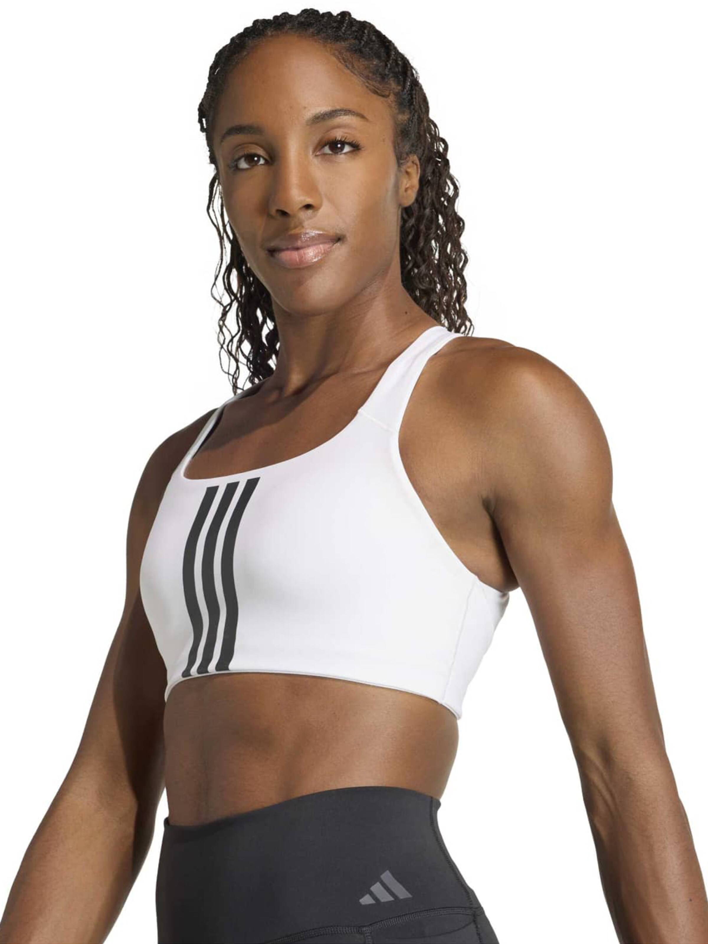 Bustier Soutien-gorge de sport 'OPT 3S' ADIDAS PERFORMANCE en blanc