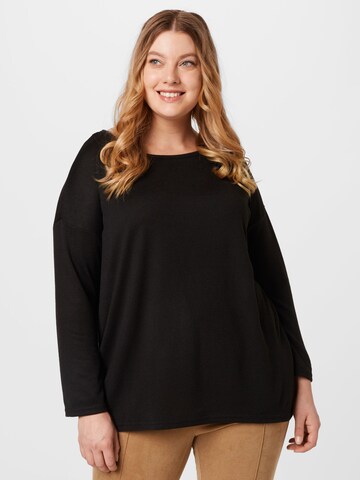 ONLY Curve Shirt 'ELCOS' in Black: front