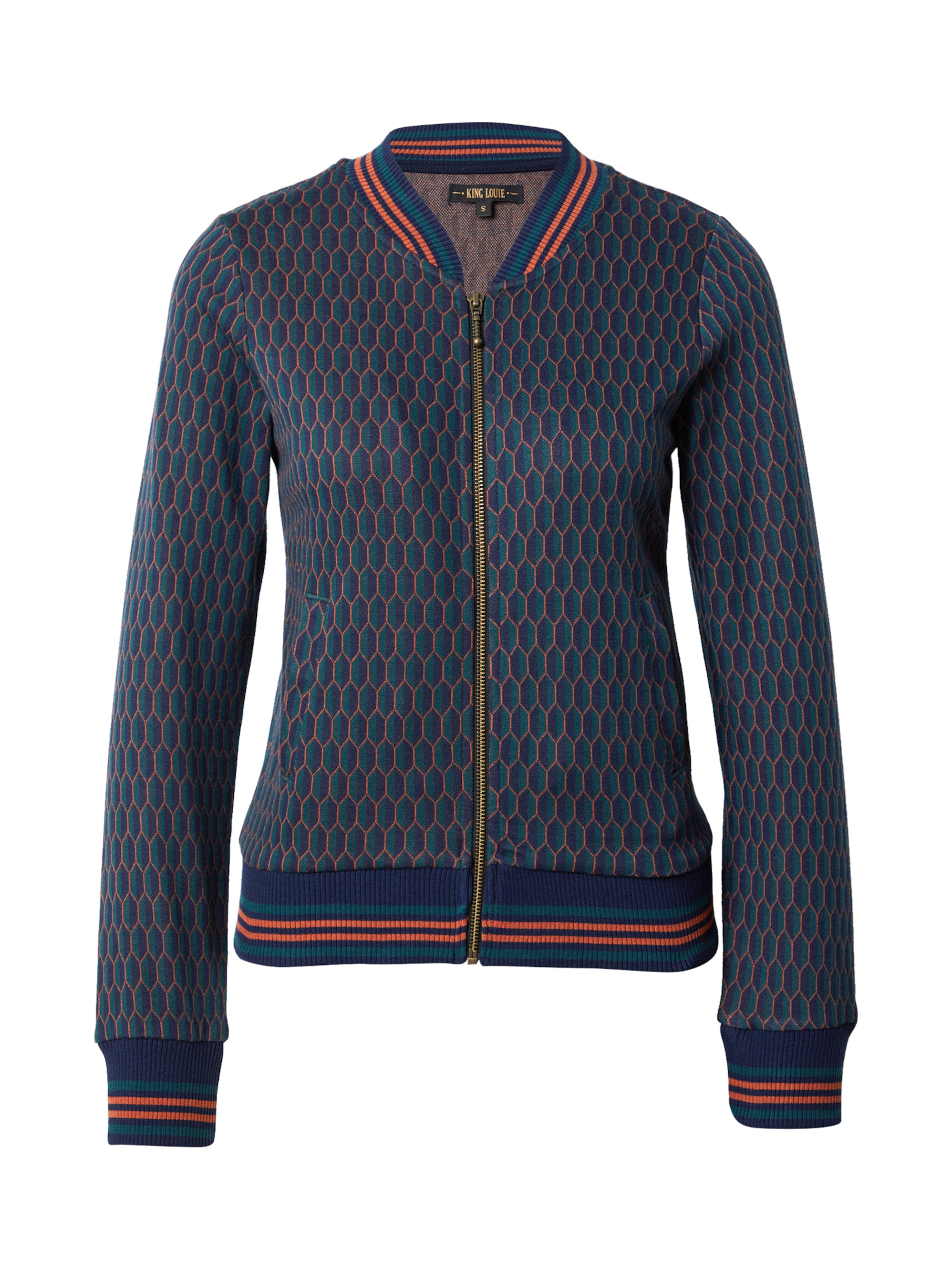 King Louie Between-season jacket 'Bessie' in Blue: front