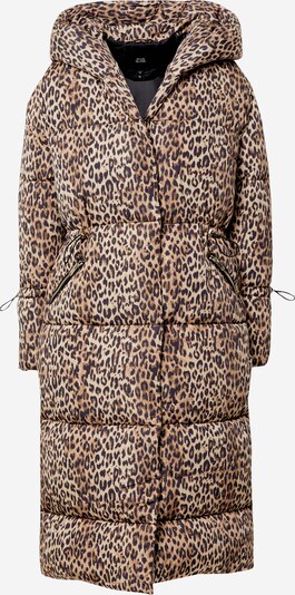 River Island Zimný kabát 'LEOPARD' - béžová / hnedá / tmavohnedá, Produkt