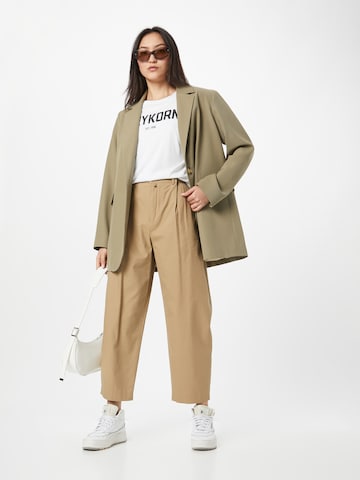 DRYKORN Loose fit Pleated Pants 'EARLY' in Beige