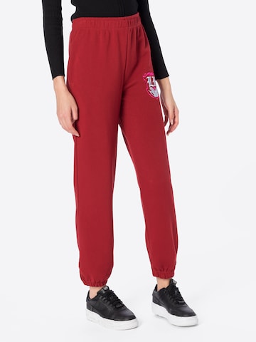 LOCAL HEROES Tapered Pants 'ROYAL SQUAD' in Red: front