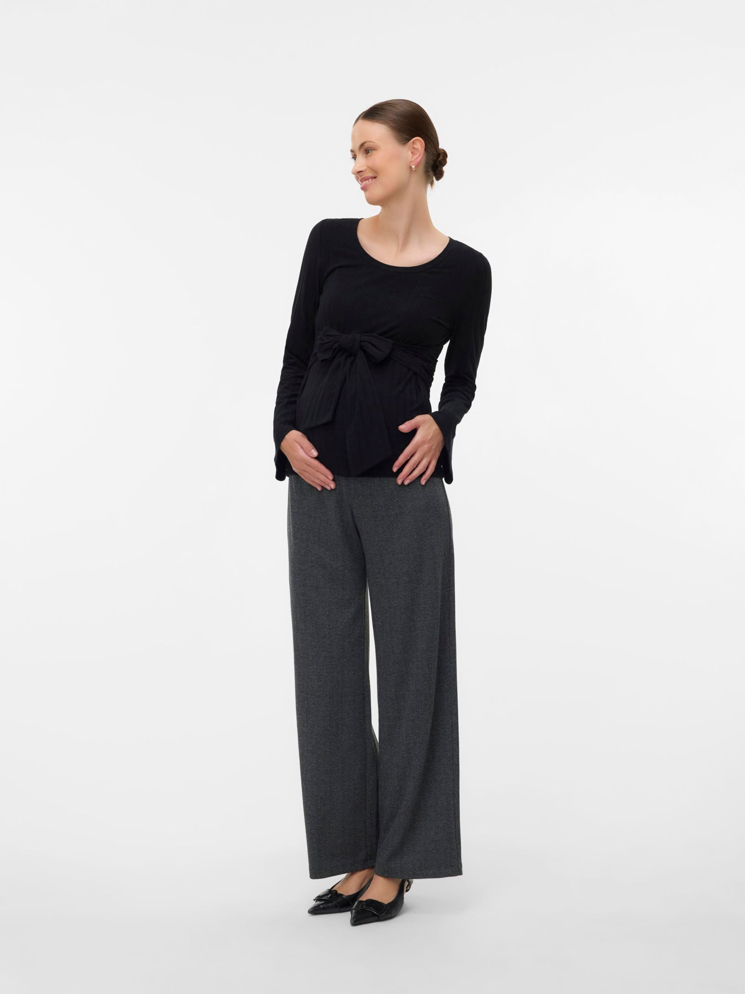 regular Pantaloni di Vero Moda Maternity in nero