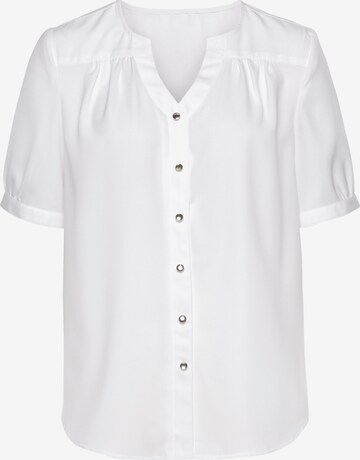 LASCANA Blouse in White: front