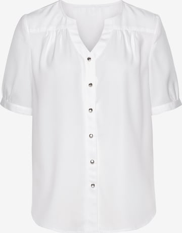 LASCANA Blouse in White: front