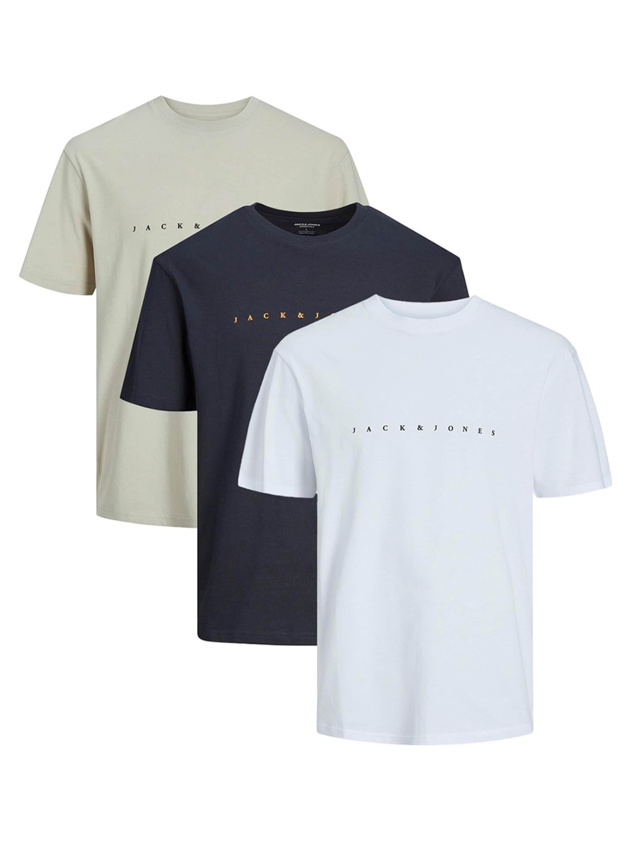 JACK & JONES Shirt 'Star JJ' in Beige: front