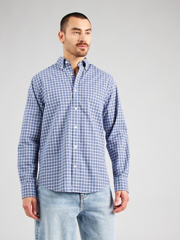 Coupe regular Chemise GANT en bleu : devant