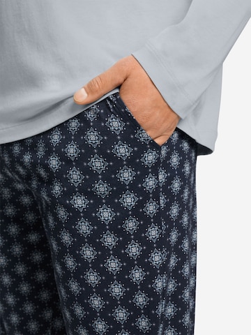 Hanro Pyjama lang ' Night & Day ' in Blauw