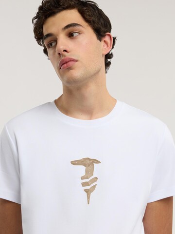 Maglia trikot di Trussardi in bianco