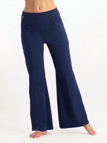 Urban Goddess Yoga & Activewear Wide leg Workout Pants 'Maeve' in Blue: front