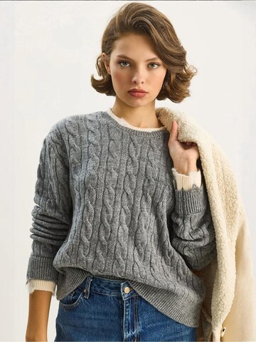 Bianco Lucci Pullover in Grau