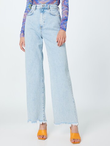 Gina Tricot - Pierna ancha Vaquero en azul: frente