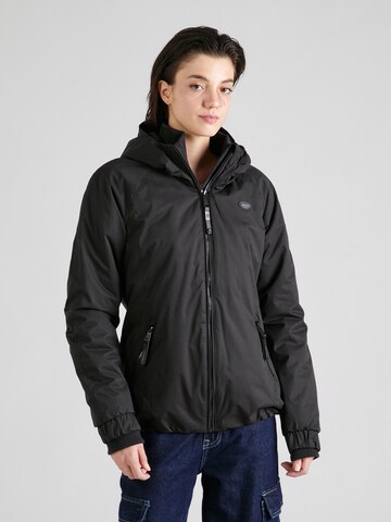 Ragwear Between-Season Jacket 'DIZZIE' in Black: front