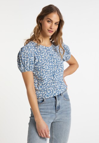 MYMO Blouse in Blauw: voorkant