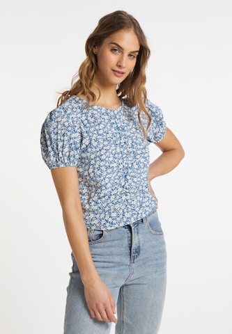 MYMO Blouse in Blauw: voorkant