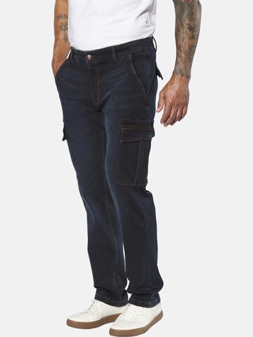 Jan Vanderstorm Loose fit Cargo jeans 'Gunnheim' in Blue: front