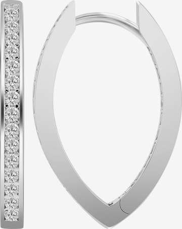 Akzent Ohrringe 'Avila, 925 Sterlingsilber, langlebig' in Silber: Vorderseite