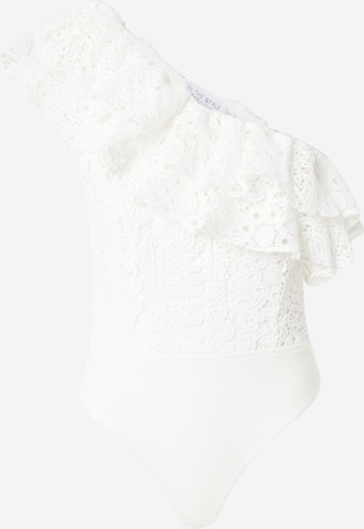 In The Style Κορμάκι-μπλούζα σε λευκό: μπροστά