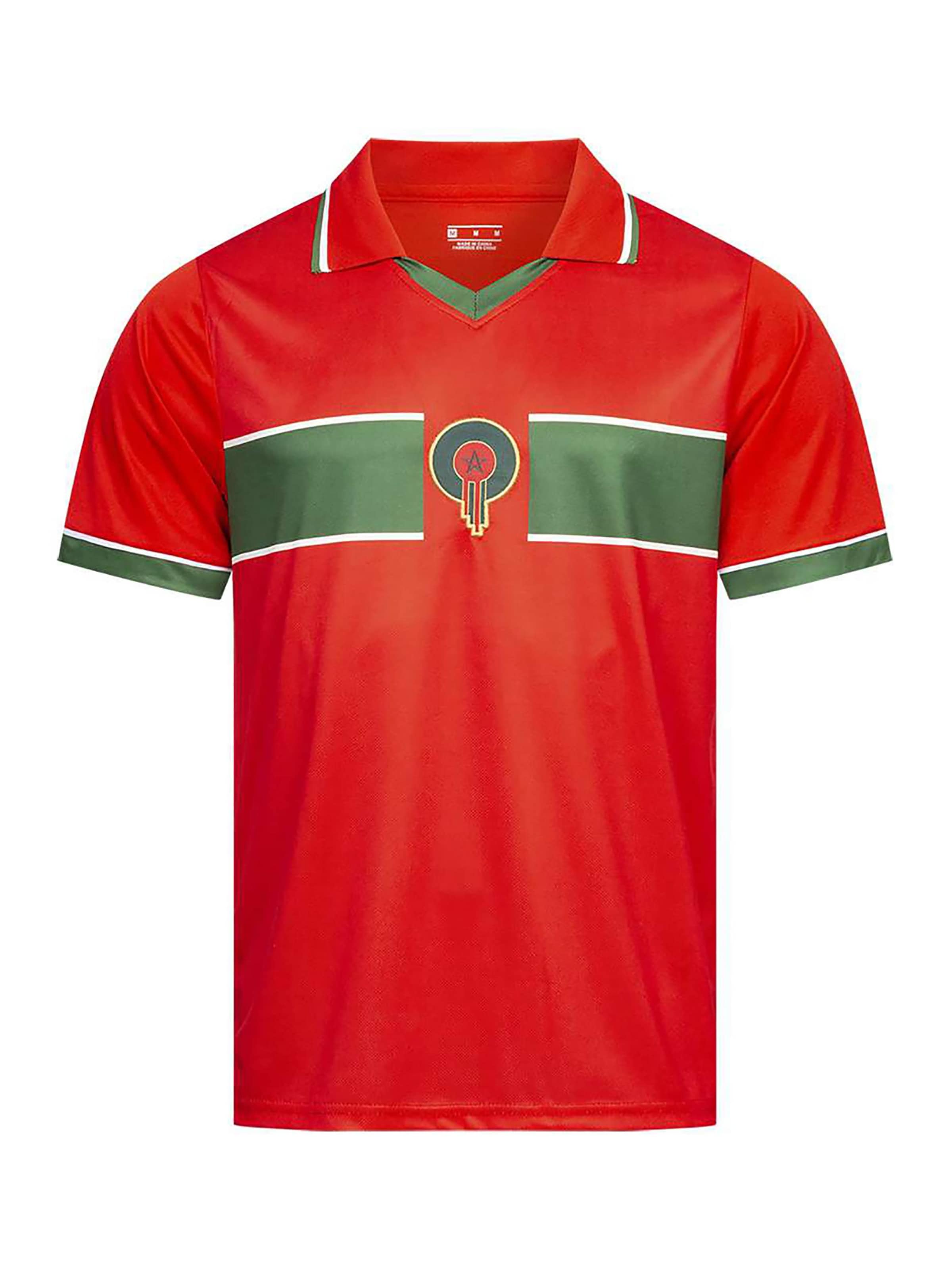 JELEX Trikot 'Retro History Marokko'‌‌‌‌‌ in S in rot, Produktansicht