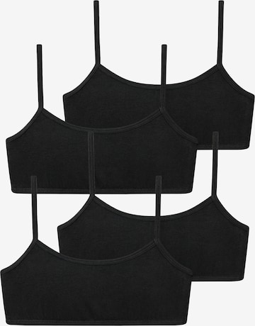 SCHIESSER Undershirt ' 95/5 Organic Cotton ' in Black: front