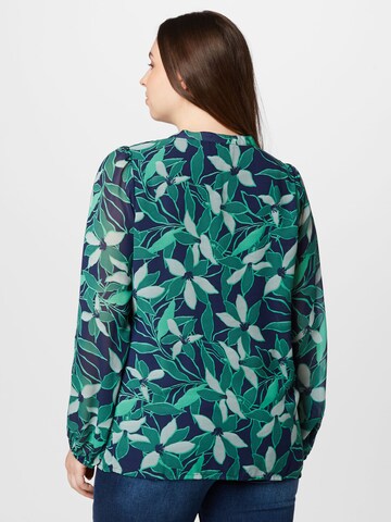 ONLY Curve Bluse 'STAR' in Blau