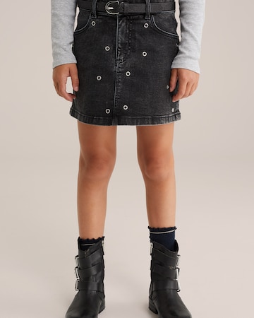 WE Fashion Юбка в Черный: спереди