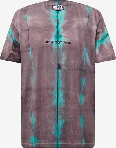 DIESEL Shirt 'JUST' in Turquoise / Aubergine, Item view