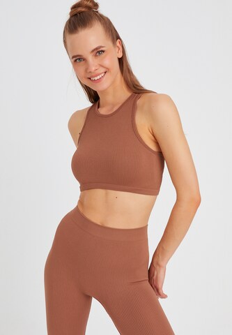 Leif Nelson Top in Brown: front