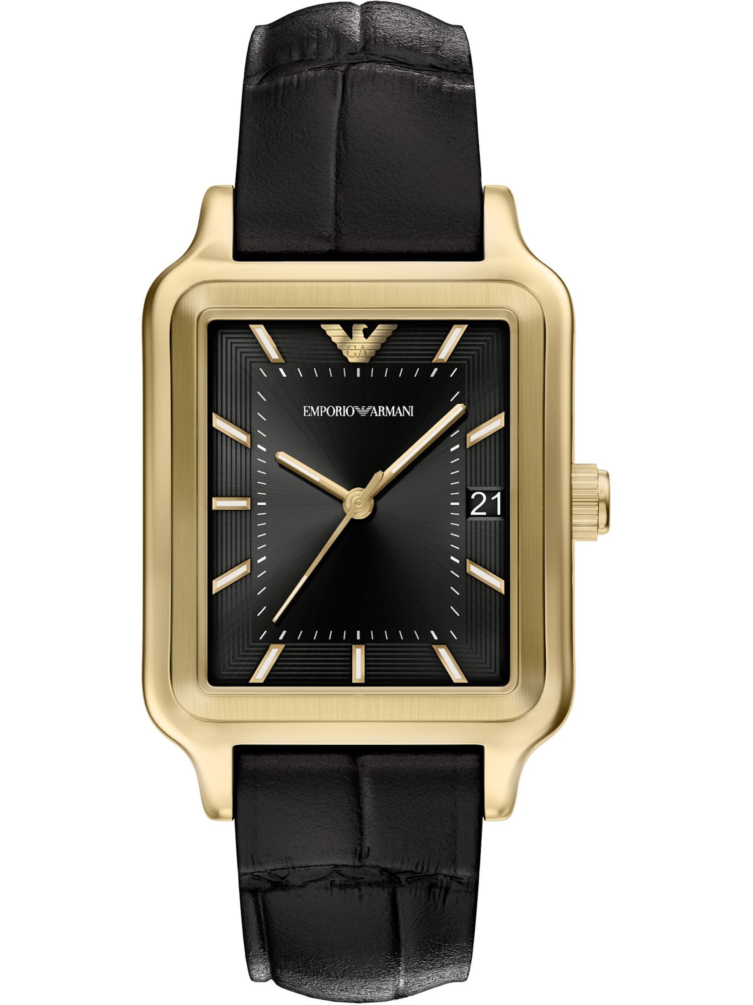 Emporio Armani Analoguhr in Gold: Vorderseite